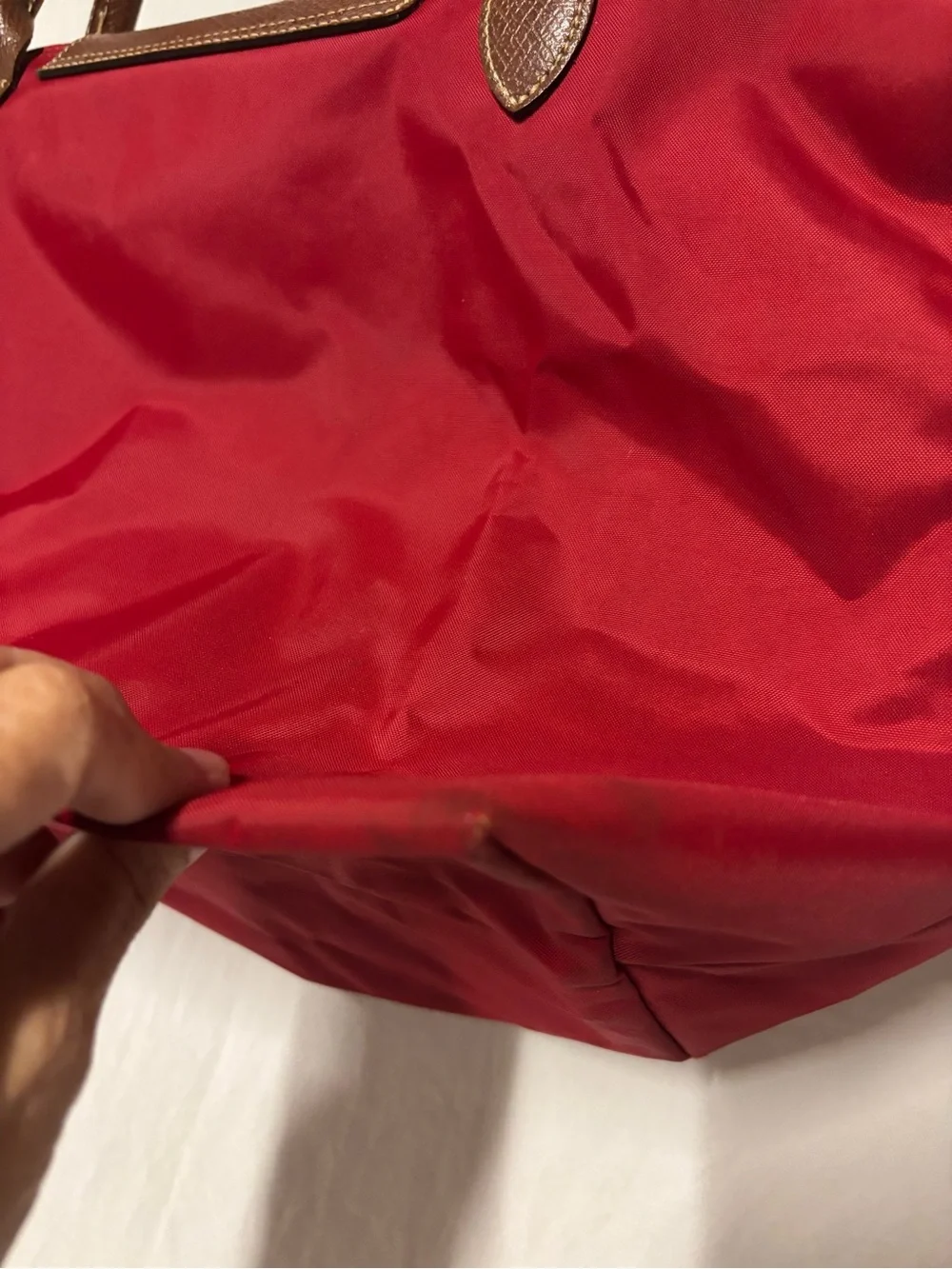 Longchamp LePliage Large Red Tote